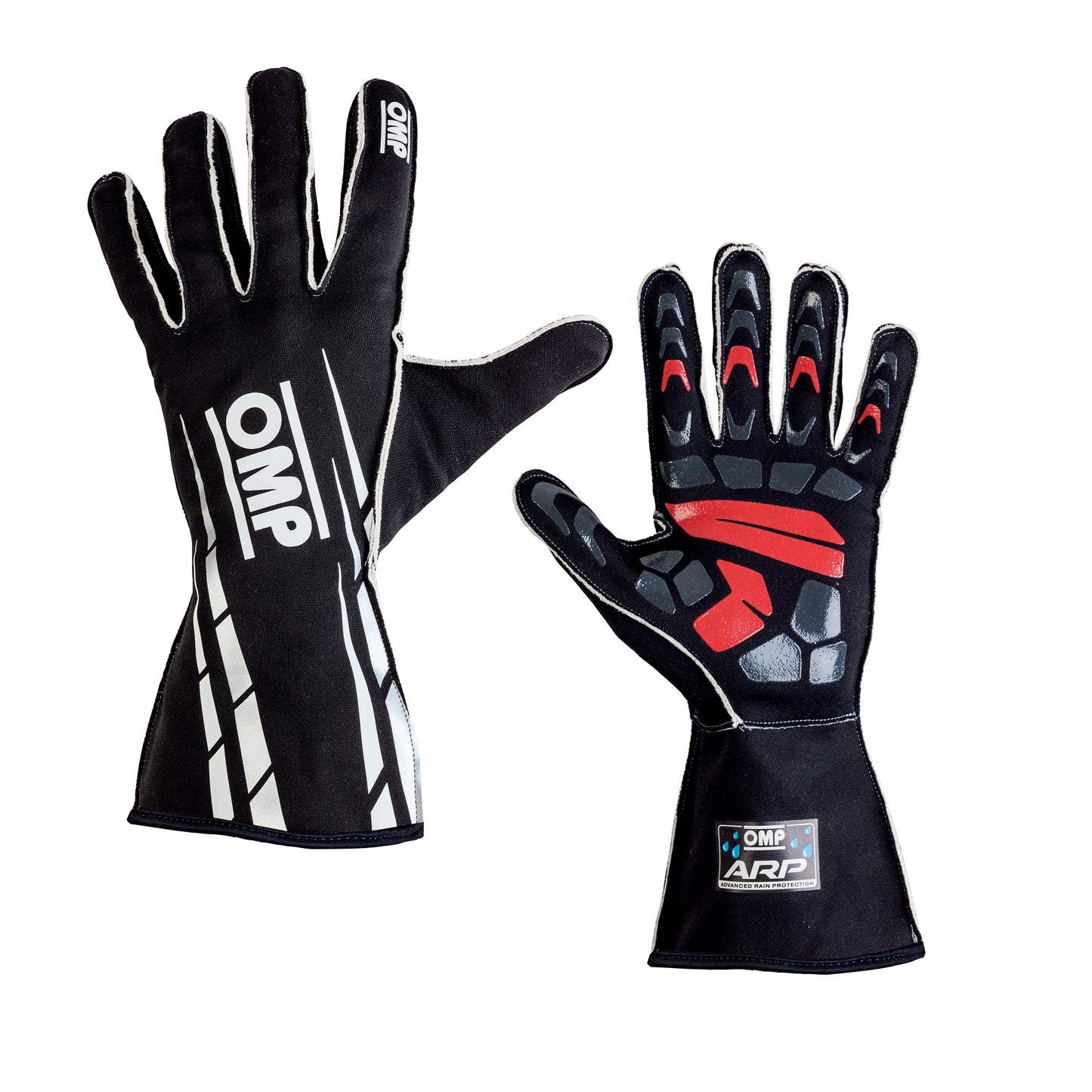 OMP ARP Kart Gloves front and back view